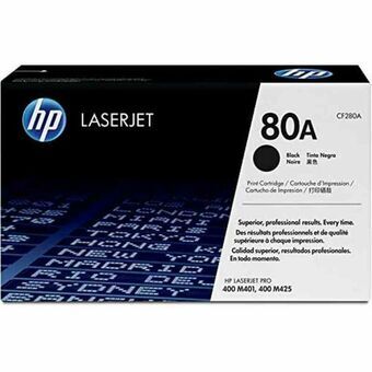 Original toner HP 80A Sort