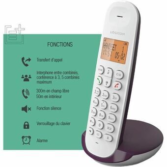 Fastnettelefon Logicom DECT ILOA 150 SOLO Aubergine