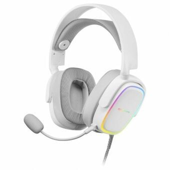 Gaming headset med mikrofon Mars Gaming MHAXW RGB Hvid