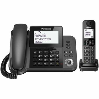 Fastnettelefon Panasonic KX-TGF310 Hvid Sort Grå