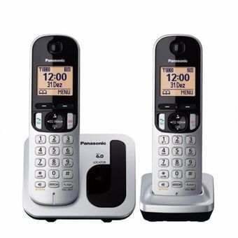 Trådløs telefon Panasonic KX-TGC212 (2 pcs) Rav Sølvfarvet Metallic