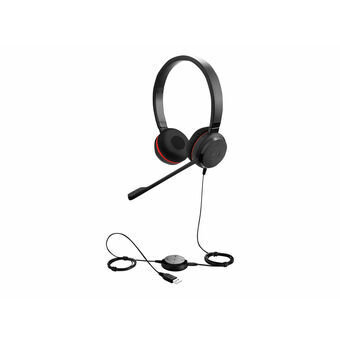 Hovedtelefoner med mikrofon Jabra Evolve 30 II MS stereo Sort