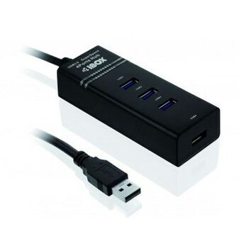 USB Hub Ibox IUH3FB Sort