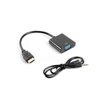 HDMI til VGA Lanberg AD-0017-BK Sort 20 cm