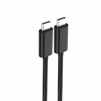 USB-C-kabel Ewent Sort