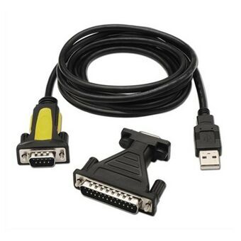 USB til RS232-adapter NANOCABLE 10.03.0002 1,8 m Sort 1,8 m