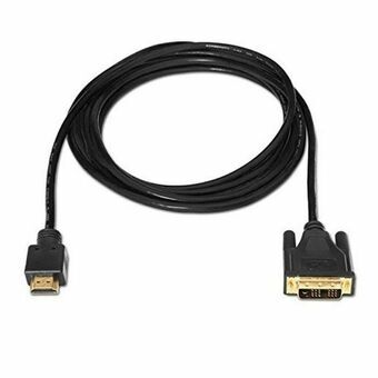 HDMI til DVI-kabel NANOCABLE 10.15.0502 1,8 m Sort 1,8 m