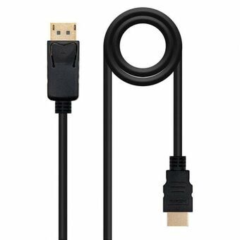 DisplayPort til HDMI kabel NANOCABLE 10.15.4303 Sort 3 m