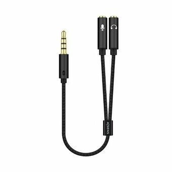 Jack adapter 3.5 mm Hunkøn eller Hankøn Aisens A128-0416