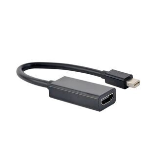 Mini Display Port til HDMI adapter GEMBIRD A-MDPM-HDMIF4K-01 Sort 15 cm