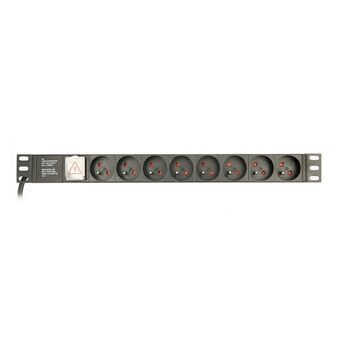 Schuko 19 "8 Way multistikdåse med tænd/slukkontakt GEMBIRD EG-PDU-014-FC14 (3 m)