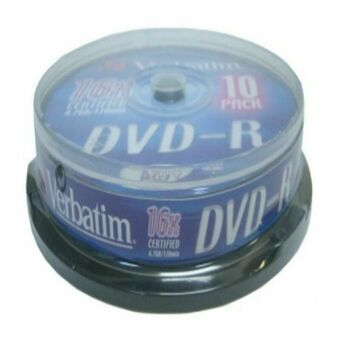 DVD-R Verbatim DVD-R Matt Silver 16x 10 pcs (10 enheder)