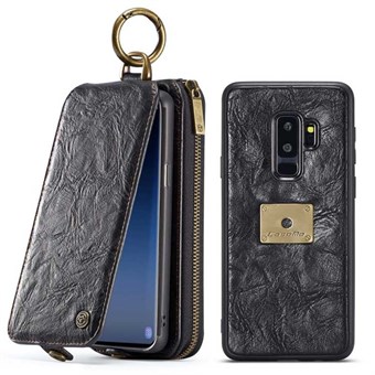 CaseMe Premium læder Pung m/ magnetisk Cover til Samsung Galaxy S9 Plus - Sort