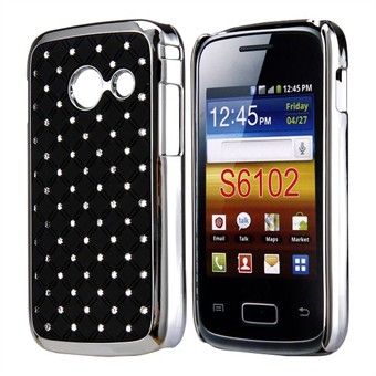 Bling Cover til Galaxy Y Duos (Sort)