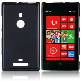 Hard Silicone Cover - Nokia 925 (Sort)