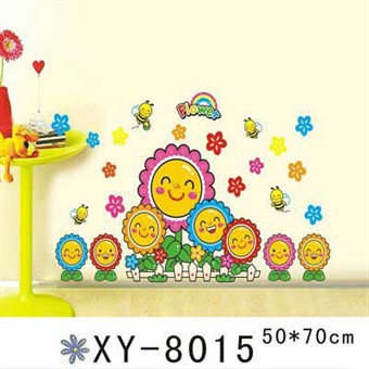 TipTop Wallstickers Lovely Cartoon Sunflowers 