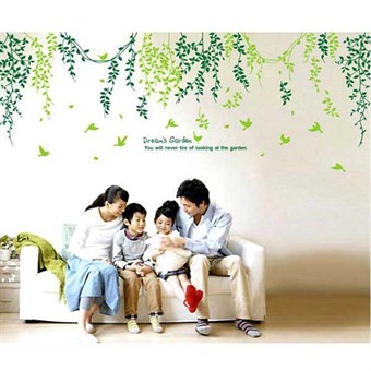 TipTop Wallstickers Green Wicker Design Decoration