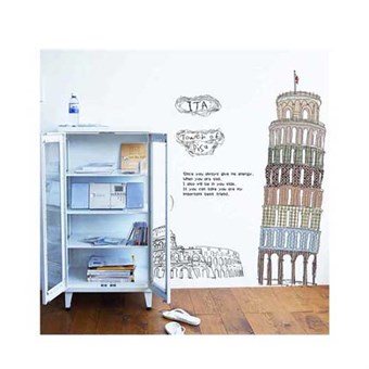 TipTop Wallstickers Leaning Tower of Pisa Pattern