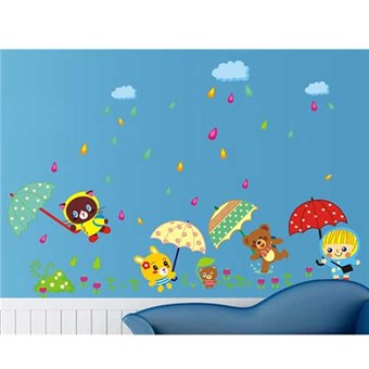 TipTop Wallstickers Kids Boys Girls Babies Nursery Room Animals Cartoon Pattern