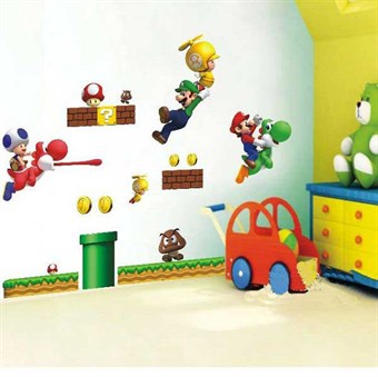 TipTop Wallstickers Super Mario Cartoon Design 