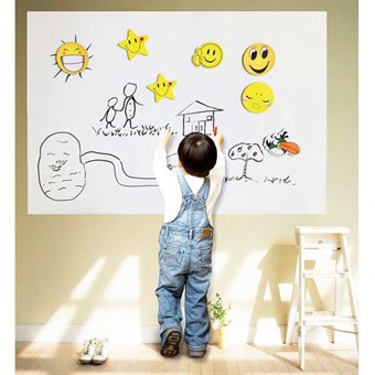 TipTop Wallstickers White Wipe Blackboard Pattern