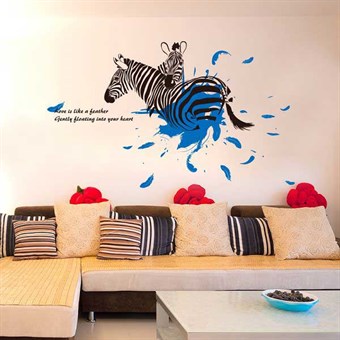 TipTop Wallstickers The Love of Zebra Pattern