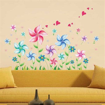 TipTop Wallstickers Windmill Flowers Pattern