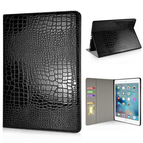 fred Indsigt ødemark Aligator skin etui iPad Pro 12'9 - Sort