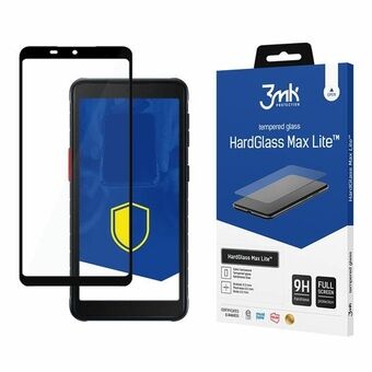 3MK HardGlass Max Lite til Samsung G525 Xcover 5 i sort.