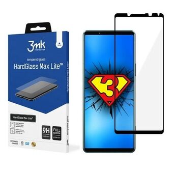 3MK HardGlass Max Lite Sony Xperia 5 IV sort Fuldscreen Glass Lite