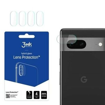 3MK Lens Protect Google Pixel 7 5G øjenbeskyttelse til kameraobjektivet 4 stykker