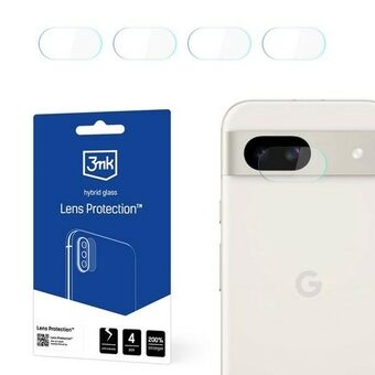 3MK Lens Protect er etobjektivbeskyttelsesdække til Google Pixel 8A 5G med 4 stykker inkluderet.