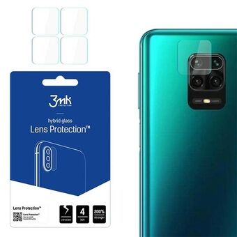 3MK Linse Beskyt Xiaomi Redmi Note 9 Pro Max Beskyttelse til kameralinsen 4 stk.