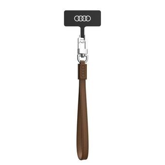 Audi universal snor til telefon 28 cm 10 mm Læder brun/brun AU-HSLSL-GT/D1-BN