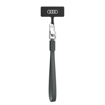 Audi universal snor til telefon 28cm 10mm læder grå/gray AU-HSLSL-GT/D1-GY