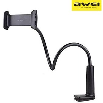 AWEI skrivebordsholder X3 4"-10,5" sort /black med langt arm