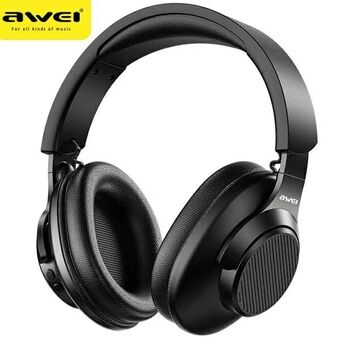 AWEI over-ear hovedtelefoner A997 Pro ANC Bluetooth sort/sort