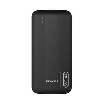 AWEI PowerBank P20K 10000mAh sort/black