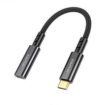 AWEI-adapter CL-216T Telefon/USB-C sort