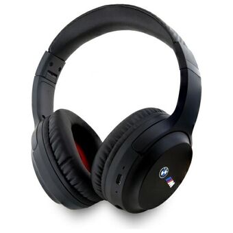 BMW Bluetooth ENC over-ear høretelefoner BMBHMIAV27MBCTK sort/black med trykte logoer