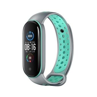 Beline bånd Design Mi Band 7/6/5 grå-grøn /grey-green