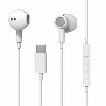 Beline USB-C in-ear høretelefoner SK194 hvid/hvide