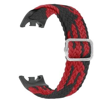 Beline rem Mi Band 8 Nylon sort-rød/black-red