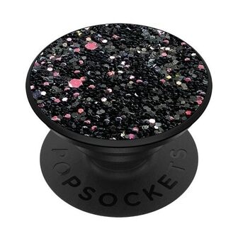 Popsockets 2 Sparkle Black 800498 er en premium grebsholder og telefonstander.