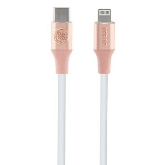 Gæt GUCLLALRGDP kabel USB-C - Telefon 1.5m Hurtig opladning lyserød/pink Ebosset Logo