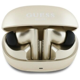 Guess Bluetooth høretelefoner GUTWST88MCTGD TWS + dokkeringsstation guld/gold Capsule Printed Logo