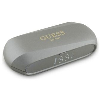 Guess Bluetooth-hovedtelefoner GUTWSC2MCDSE TWS + dockningsstation taupe Elongated Metalic Printed Logo