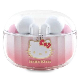 Hej Kitty Bluetooth-hovedtelefoner HKTWSHDGKEP TWS + dockingstation Pink Gradient Electroplating Logo