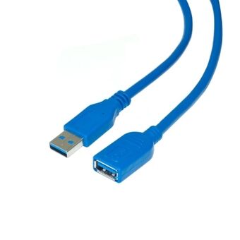 USB 3.0 forlænger kabel 2m A-A M/F blå