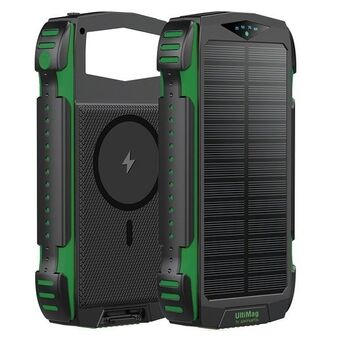 4smarts Powerbank Solarny TitanPack Rugged UltiMag 20000mAh grøn/green 540244